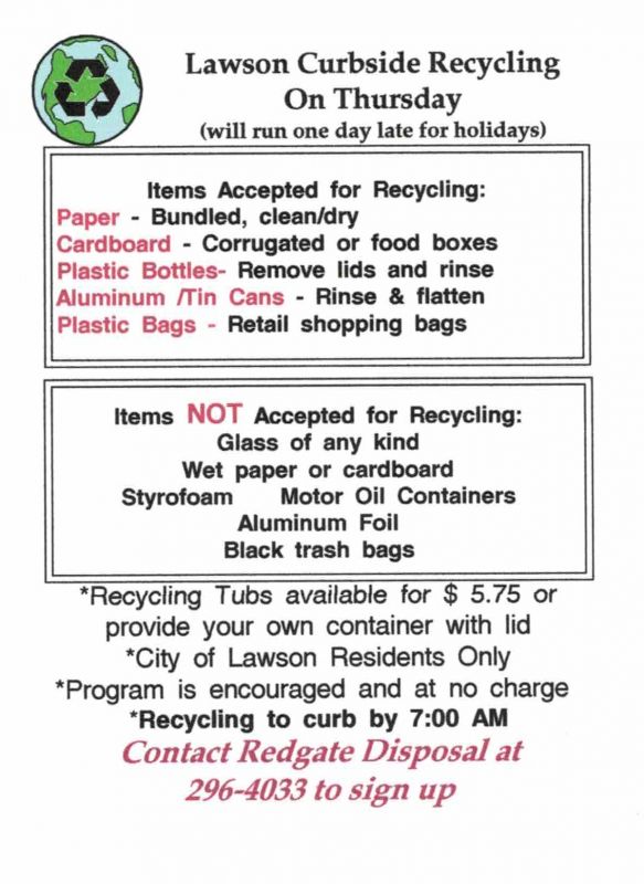 Recycling Information