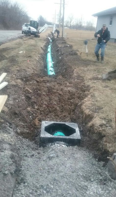 Storm water project at Silvey and Shearer